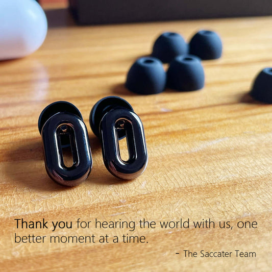 🚀Thank You – Saccater Moment Earplugs Kickstarter Campaign Successfully Ended!