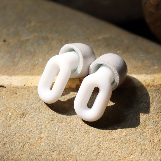 Saccater Focus Max Earplugs for Noise Reduction - Ideal for comfy sleep, calm, stillness, travel, work safe, and hearing protection - with 3 type tips of Zen-Core foam tip, double-tip, and standard tip - up to SNR 30dB