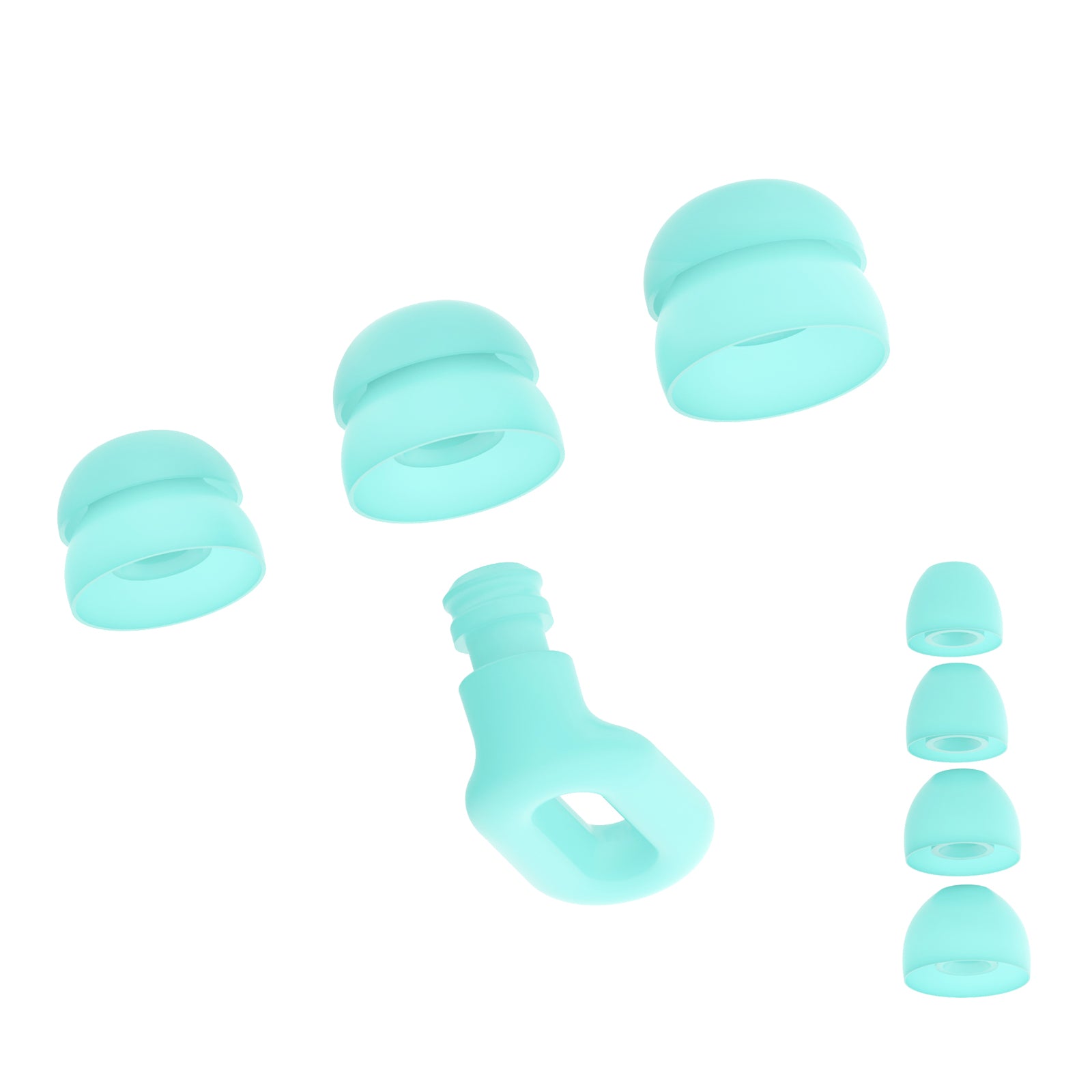 Saccater Focus Plus Earplugs for Deep Focus, Comfy Sleep - cyan