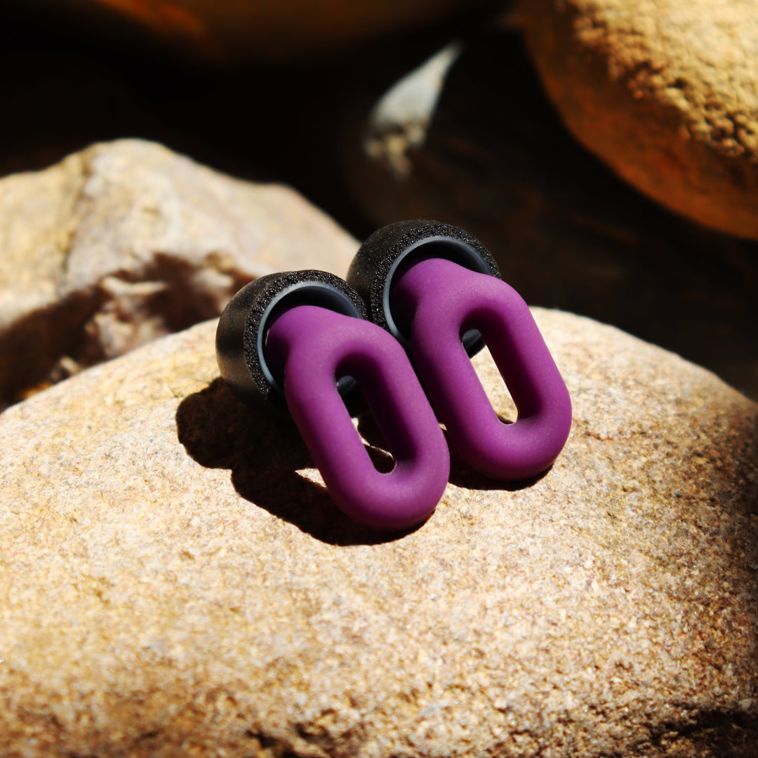 Saccater Focus Max Noise-reducing Earplugs - Ideal for comfy sleep, calm, stillness, travel, work safe, and hearing protection - with 3 type tips of Zen-Core foam tip, double-tip, and standard tip - up to SNR 30dB