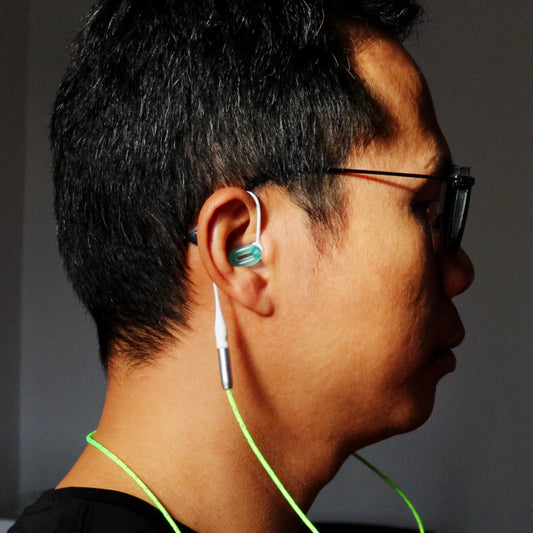 Saccater Luna Glow-in-the-dark Earplug Set - included Silicone & ABS 2-type earplugs in 1 set for multiple noise solution - NRR 13db-30db adjustable